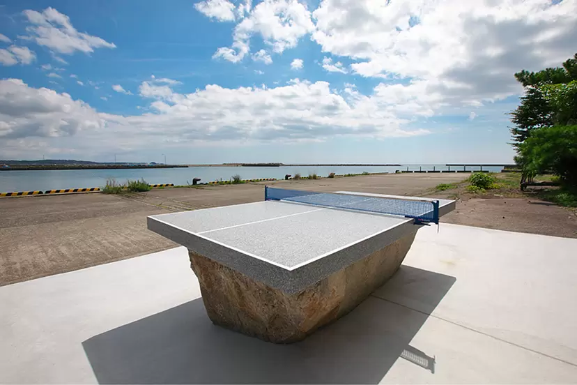 【A04】石の卓球台第3号｜Stone Table Tennis No.3 by 浅葉克己｜Katsumi Asaba