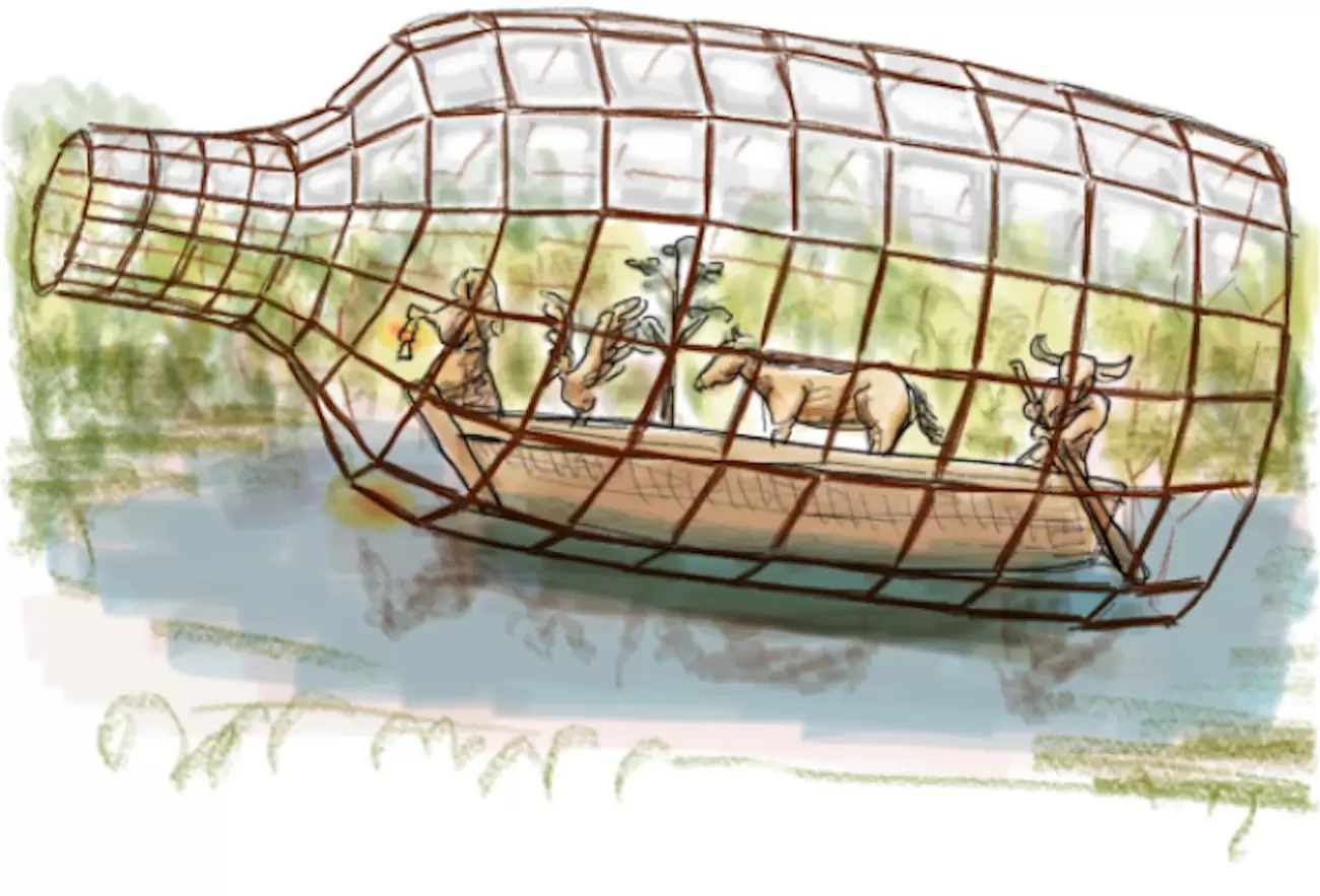 【J47】ボトルシップ｜Bottle ship
