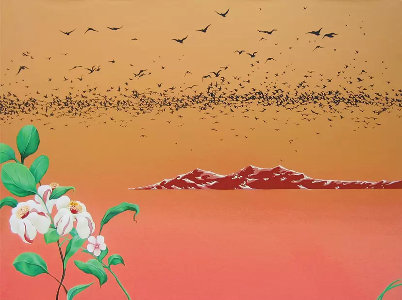 Migratory birds by 朝日 聡子