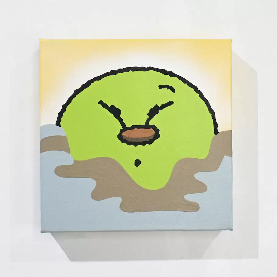 櫻井万里明　アクリル画（ヤシの木）・２０２３年作 櫻井 万里明 のアート作品 | 現代アートの販売・通販 | ArtSticker