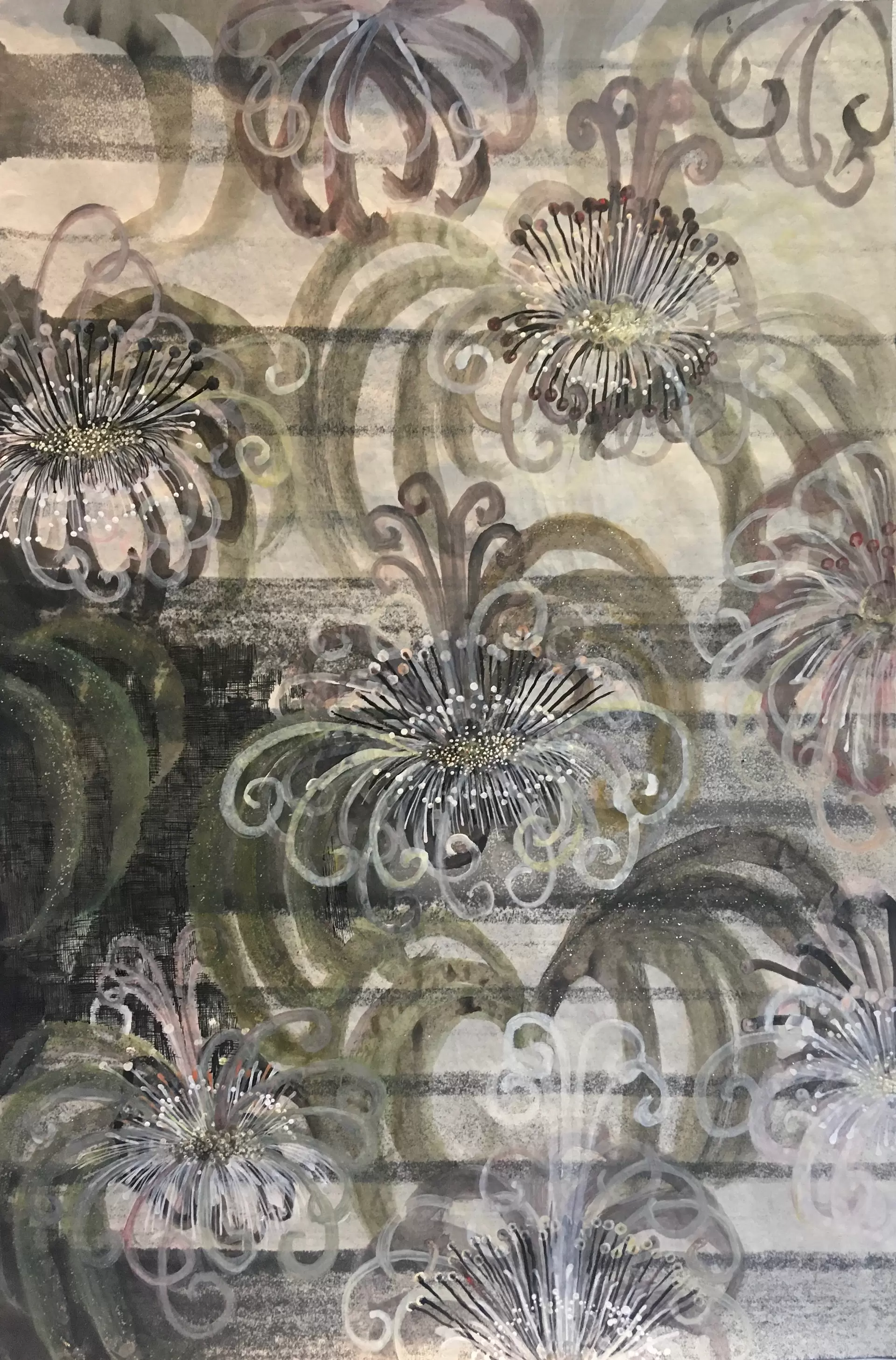 Where have all the flowers gone ? by Camille Fischer 現代アートの販売・通販