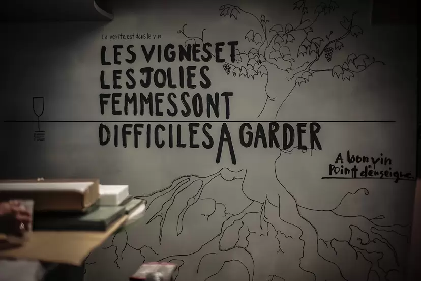 wine bar wall art by AKILLER & COOSINZ