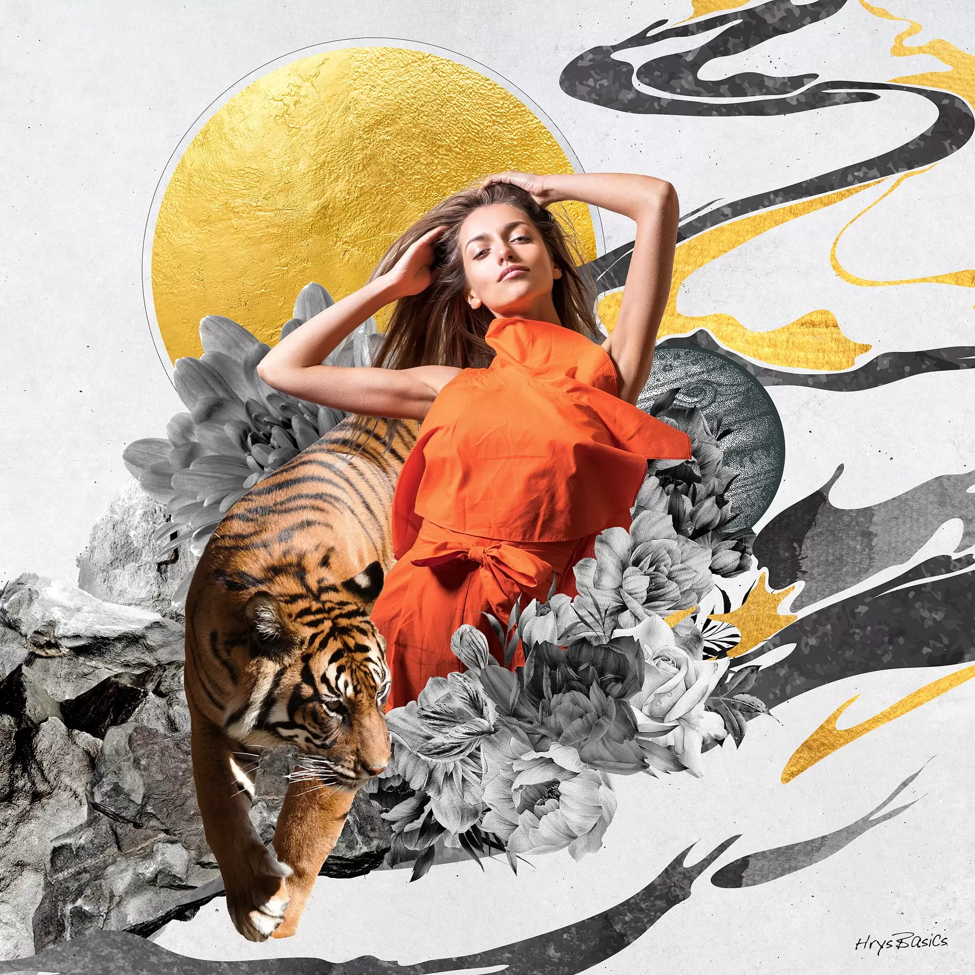 Yオリジナルアート作品 RAINBOW2000 HAKUSAN ポスター Yオリジナル