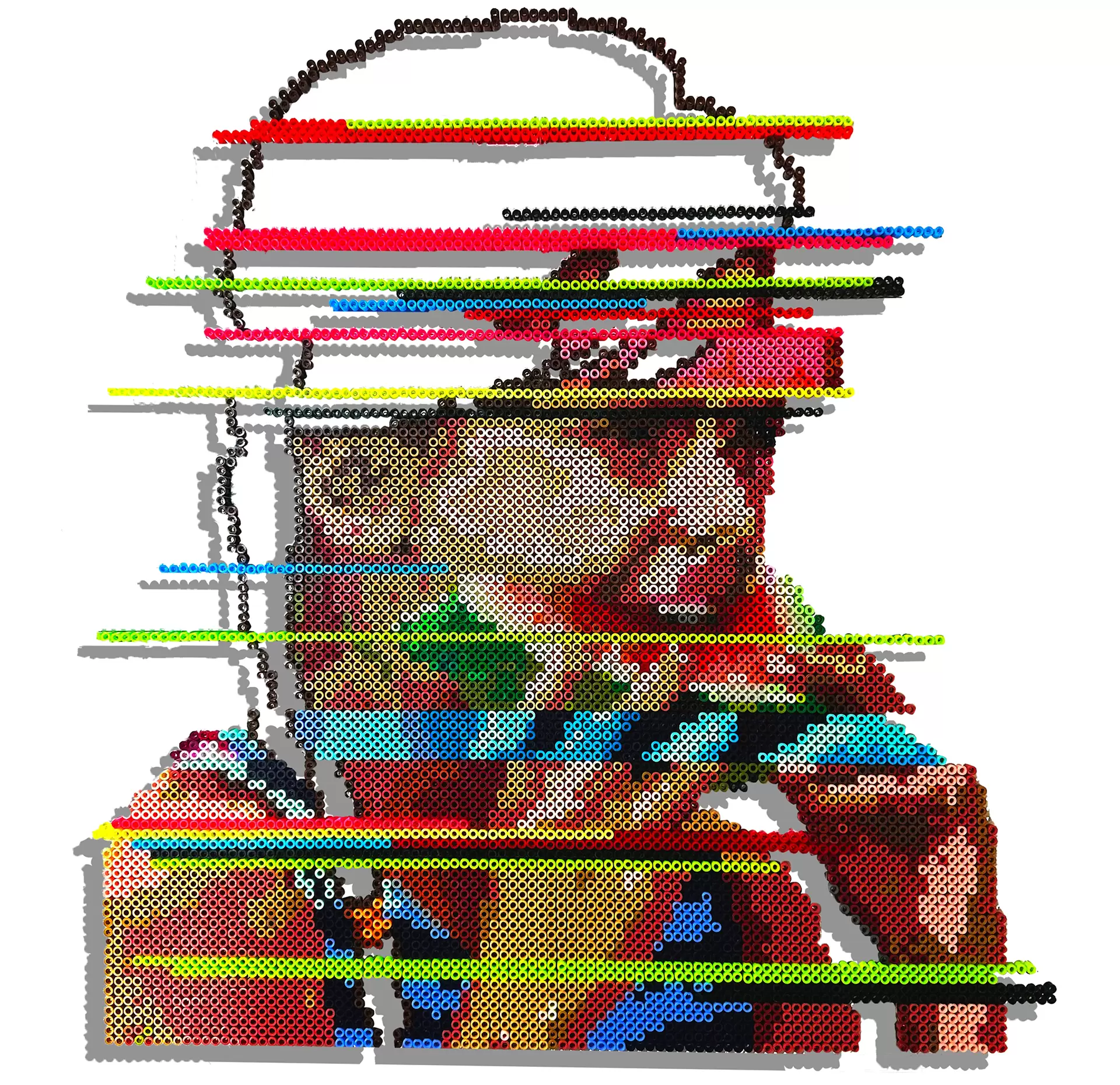 Computer drawing "Watermelon with girl"