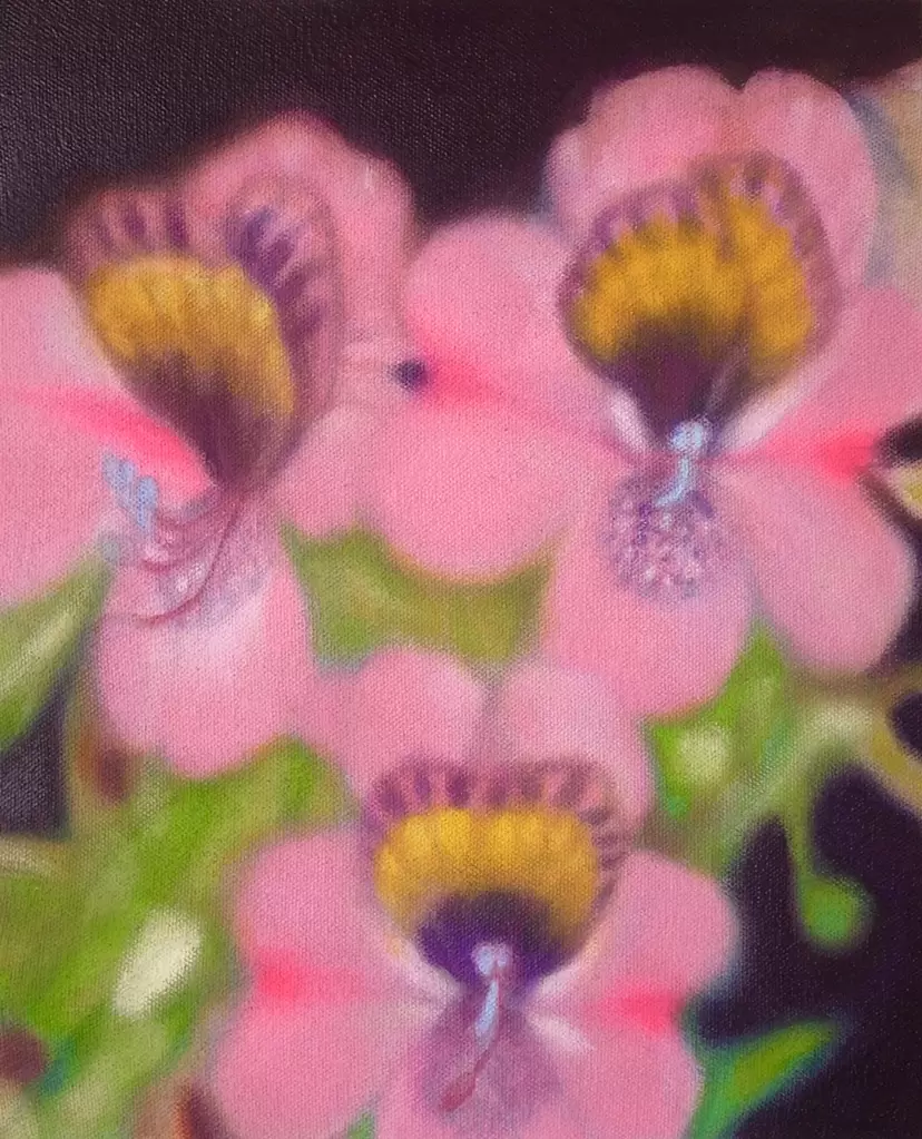 Pink flowers by Satoko Asahi