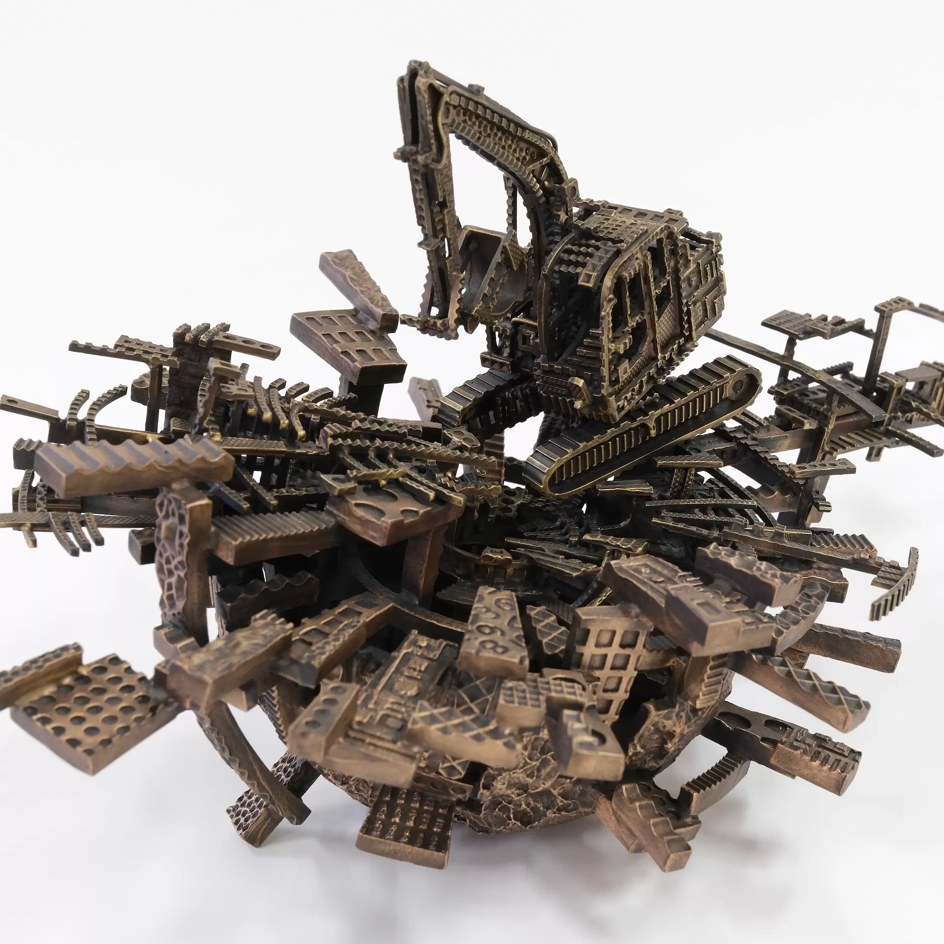 under construction-excavator- by 久野彩子 | 現代アートの販売・通販