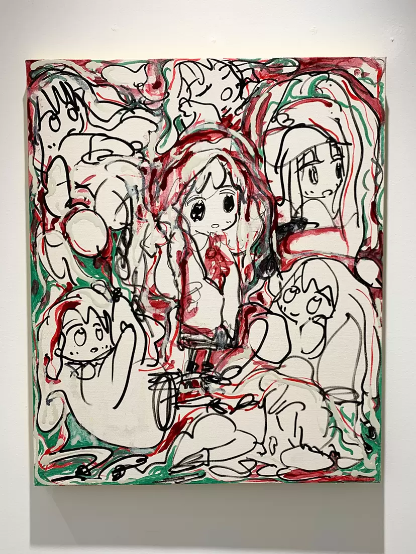 水彩画 アート 竜の住む森 絵画