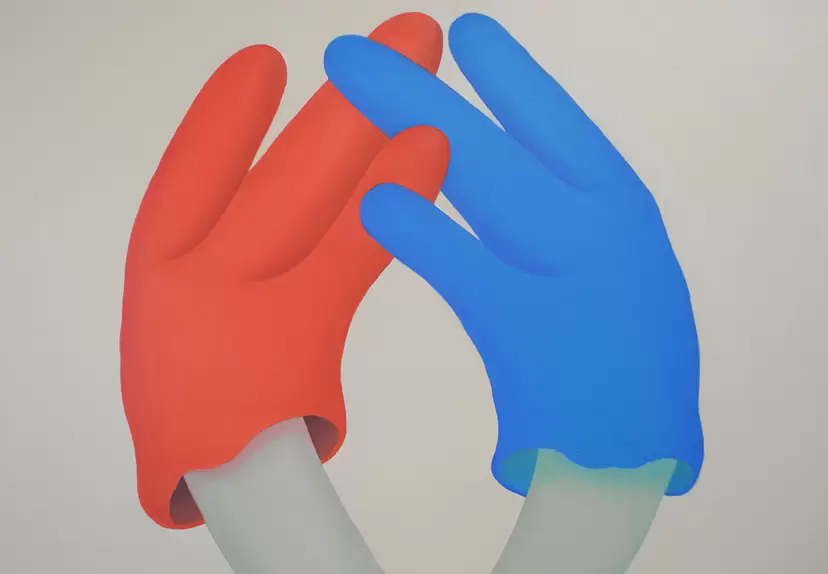 gesture (touching) by 河合 真⾥