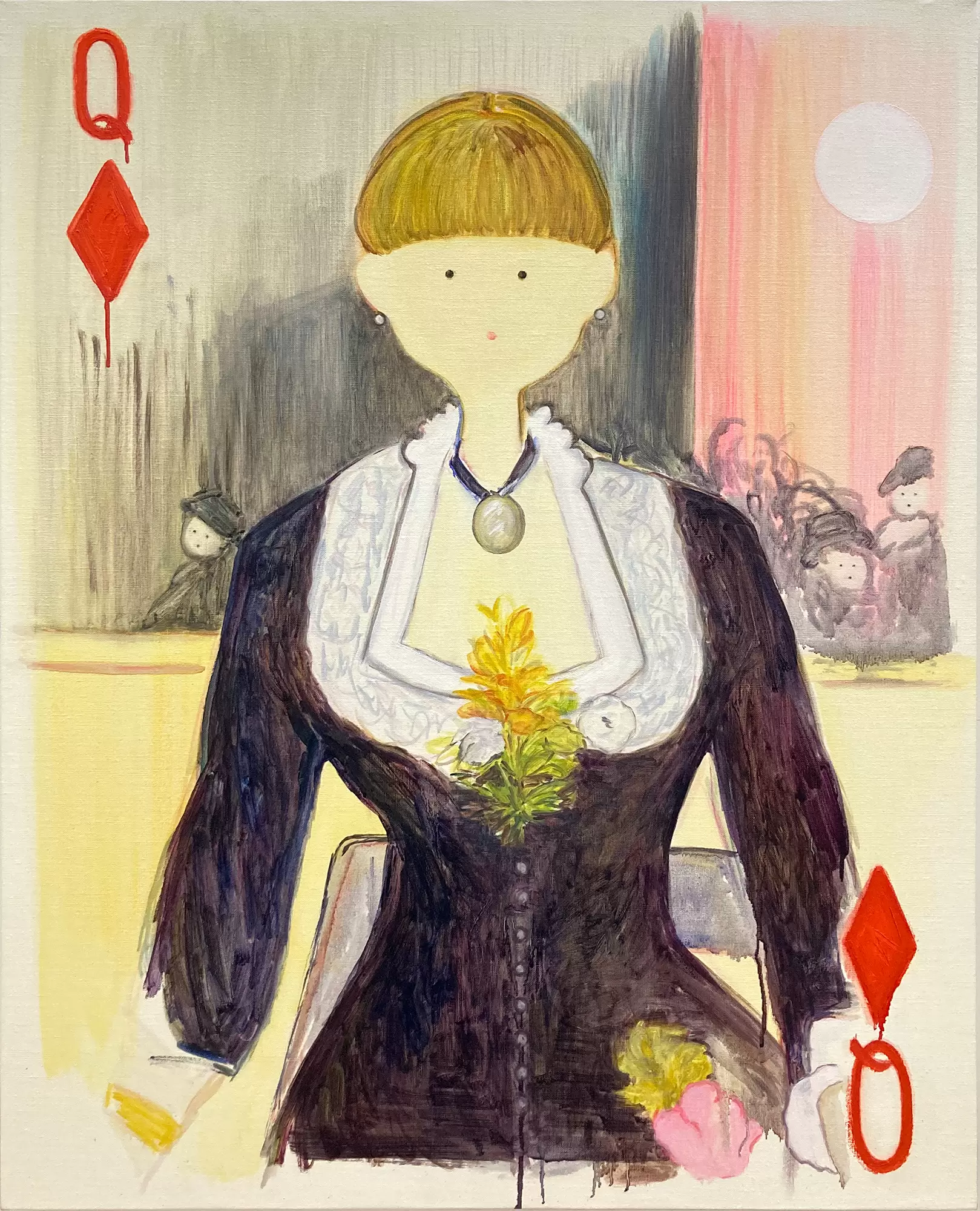 Chance, the Queen of Diamonds/Coins by 飯田 美穂 | ArtSticker