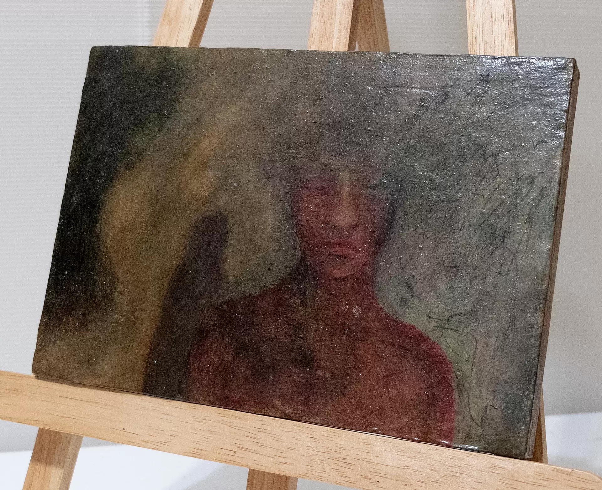 油彩画　１人で考える 油彩画 1人で考える 油彩）1人で考える | Yui-Fujita-onlineshop