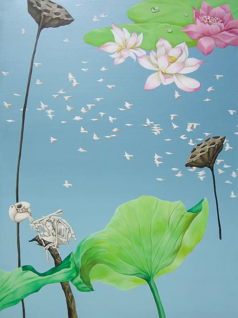Water lily pond by Satoko Asahi
