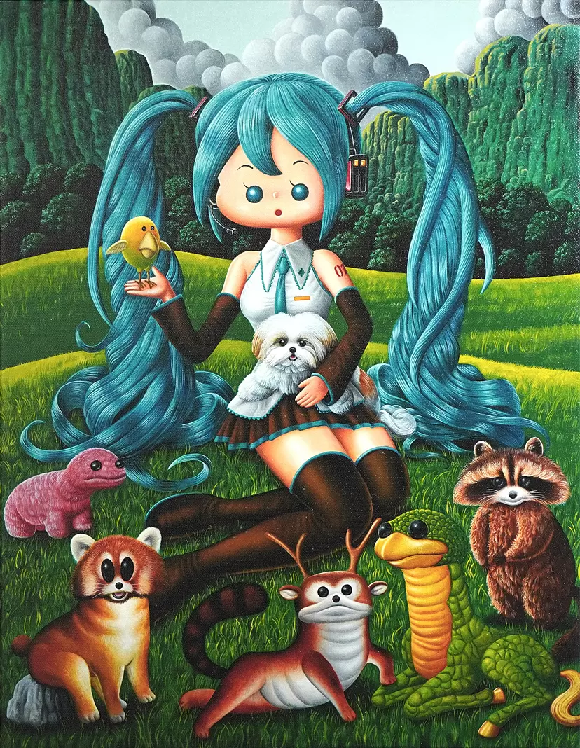 初音ミクと仲間 by 本秀康 | 現代アートの販売・通販 | ArtSticker