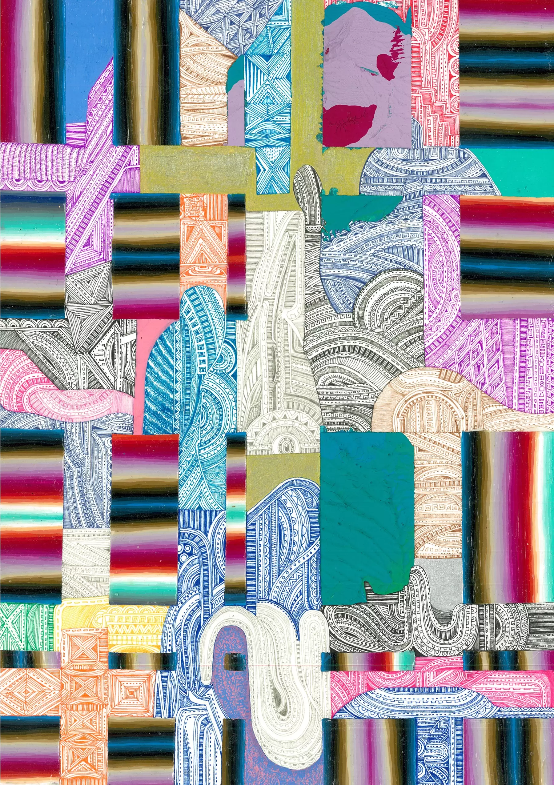 岡田成生 作品集 2012-2015 WATERCOLOR Patchworkな集積回路 by 岡田 鉄平 Teppei Okada | 現代アートの