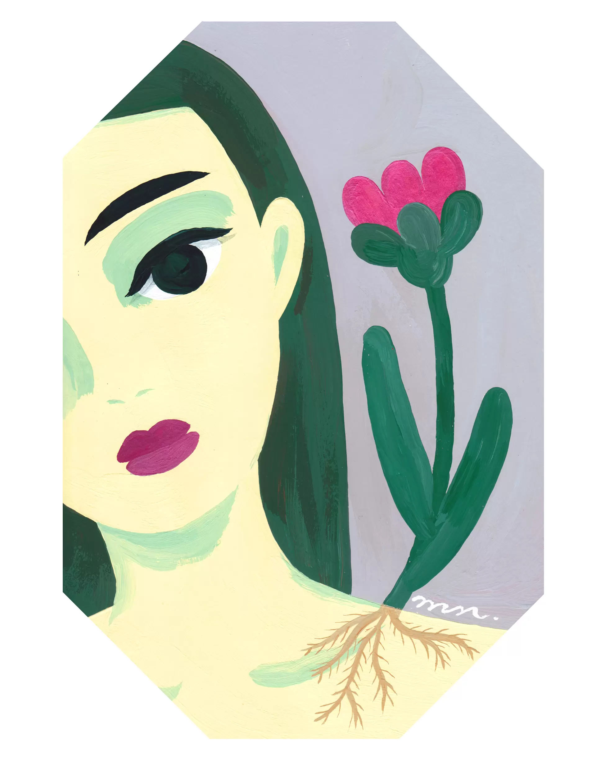 中村桃子アクリルキャンバス作品