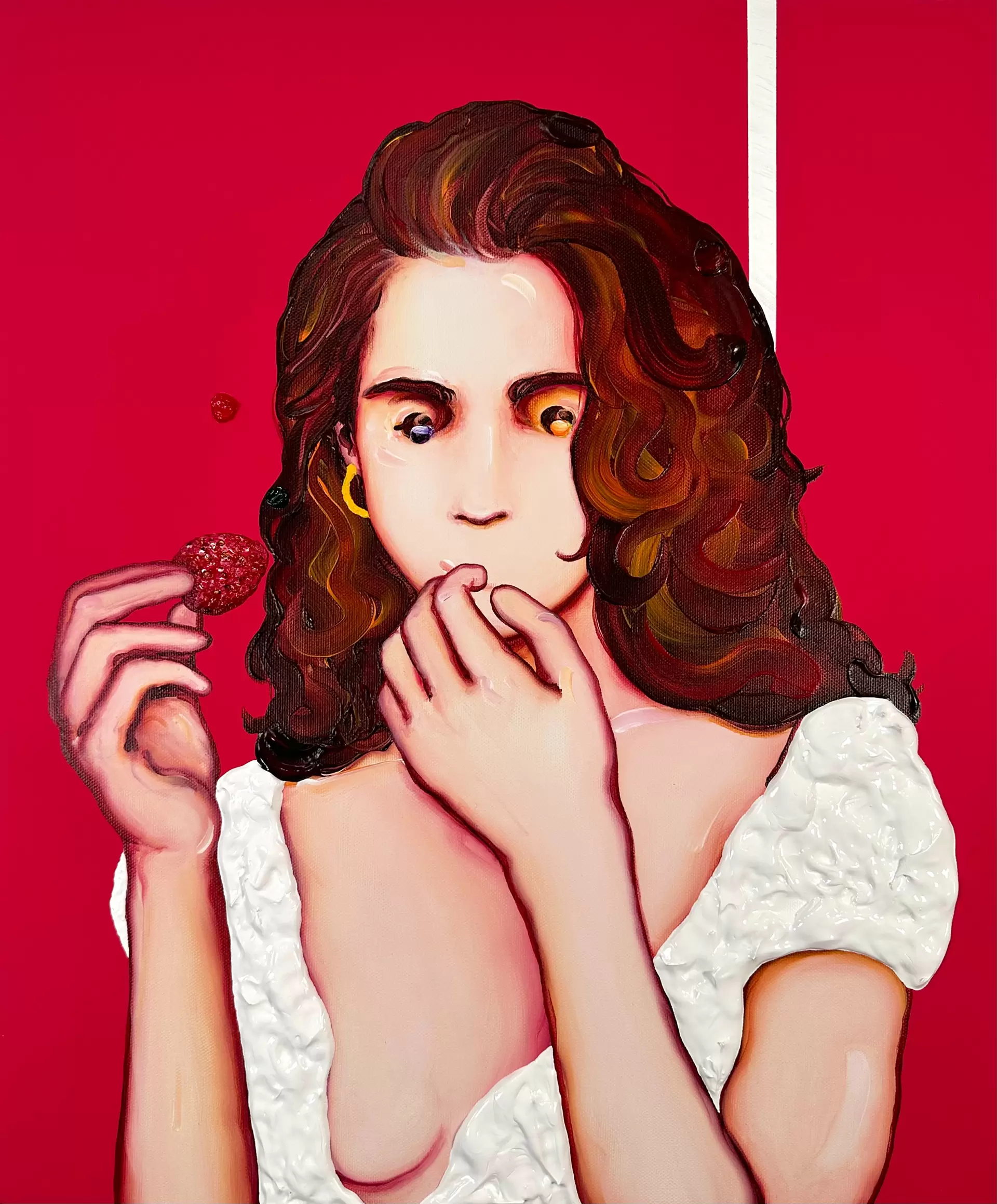 Anonymous Portrait -Woman Picking Dislikes-