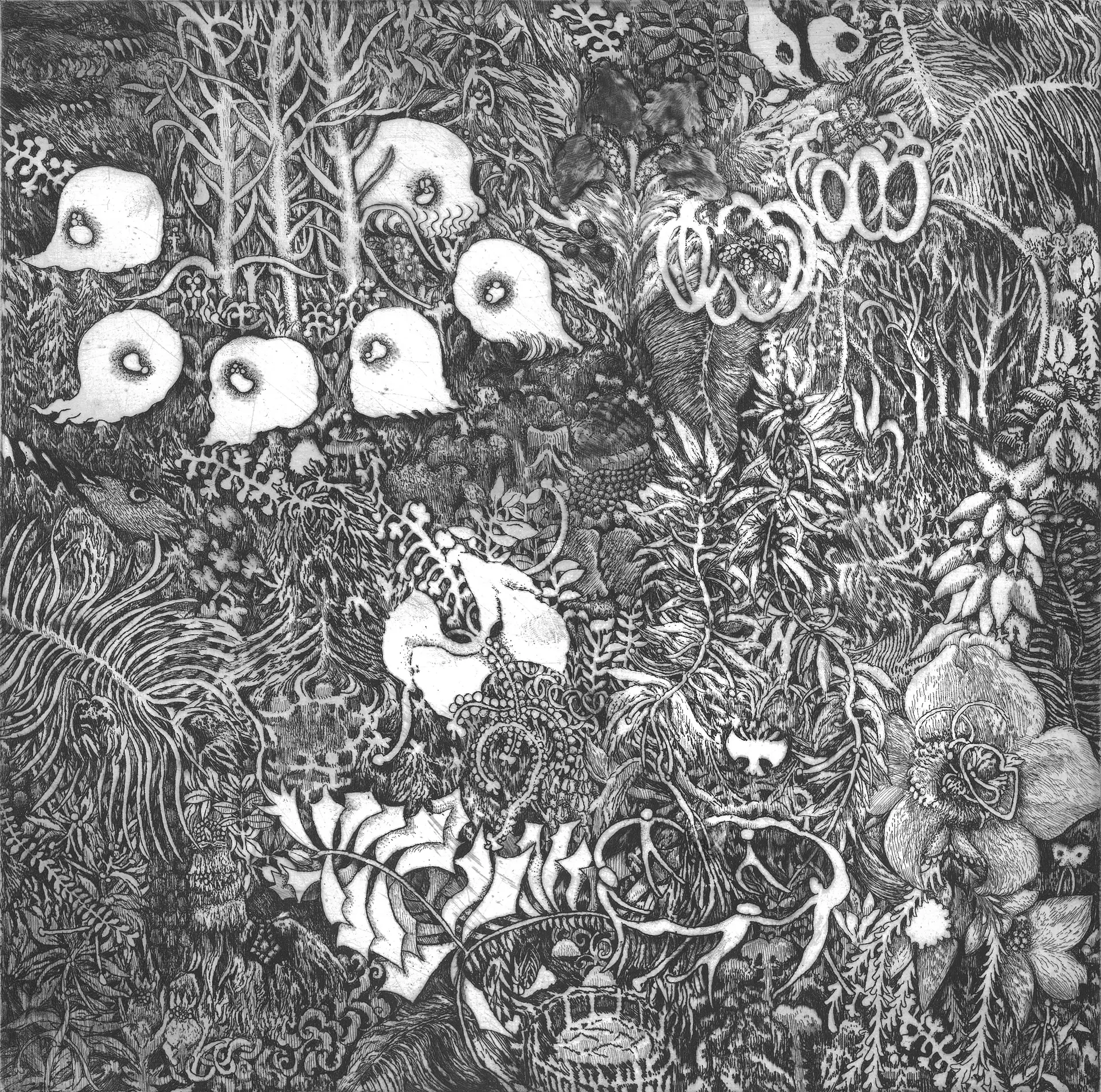 銅版画(額装)無題エディション1/20