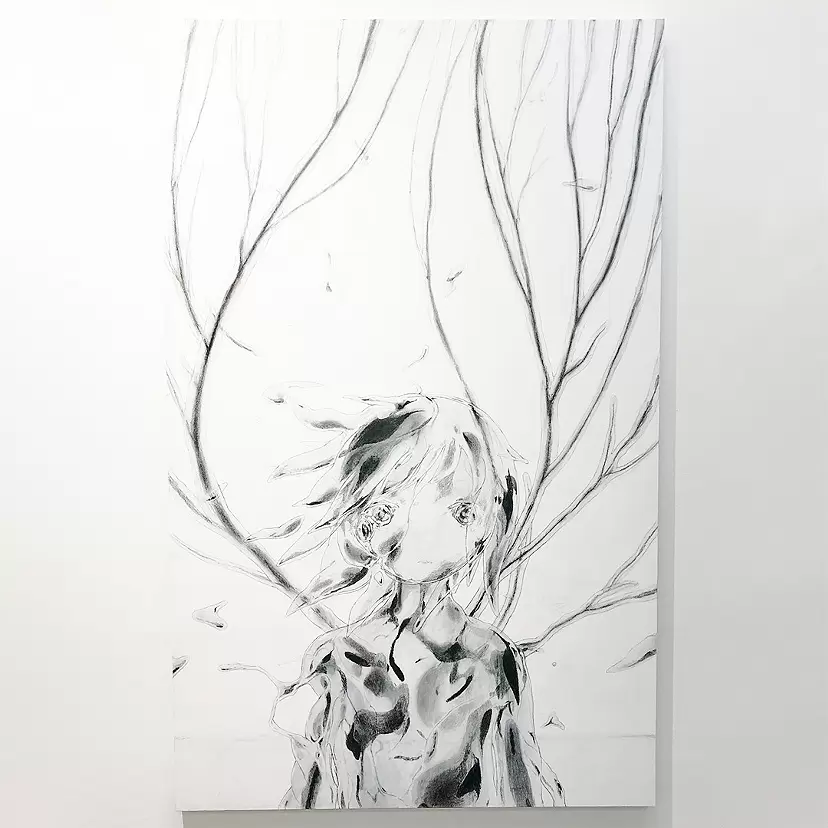 ボールペン画☆白黒 黒鉛・グラファイトのアート作品 | 現代アートの販売・通販