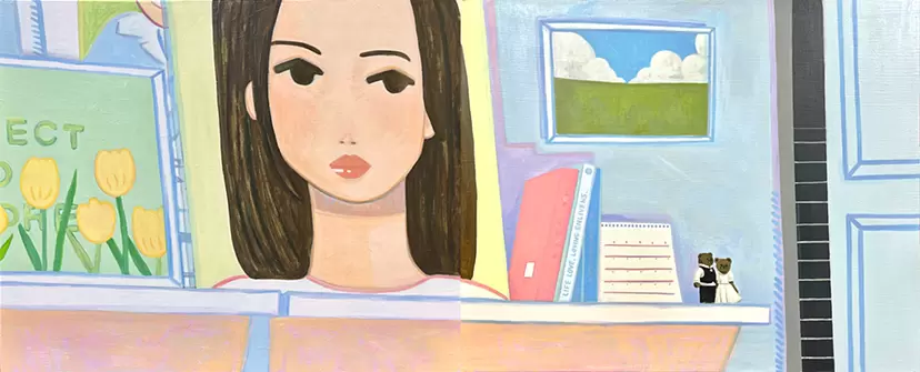 in my studio by Momo Kim