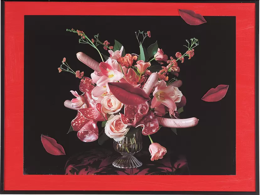 Meat, sausages, bouquet/肉，香肠，花束 by 查克林