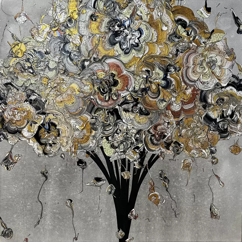 【真作】 希少 奥田雄太 現代アート 人気作家　キャンバス 原画 4/4から4/20まで六本木ヒルズ内にあるA/DギャラリーにてYuta