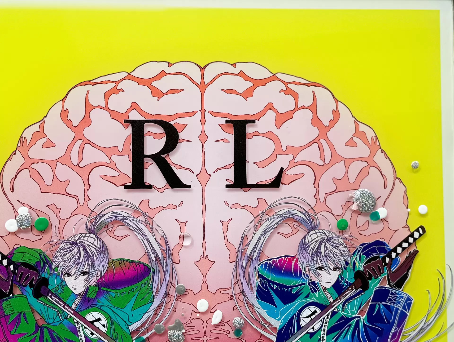 tricotコラボ作品]右脳vs左脳 by 廣瀬祥子 | 現代アートの販売・通販