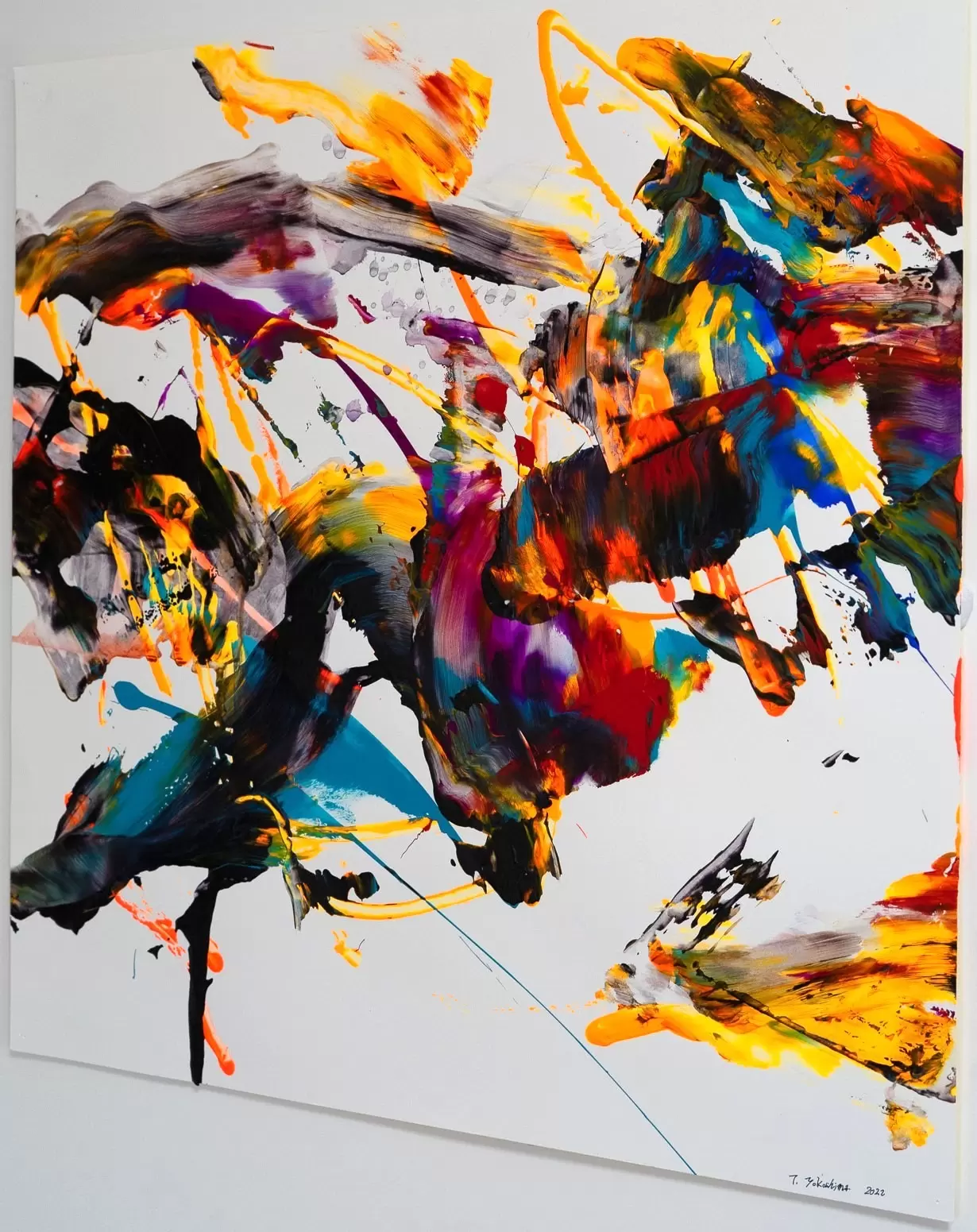 o*i様 「 乗せてゆくあの壁の向こうへ 」｜絵画 原画 抽象画 動物画 ドロー f44775173721f1fa6e6c39590279ea