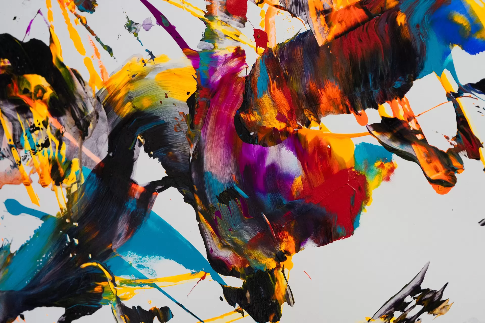 墜落する青とオレンジ by 横島 剛 | 現代アートの販売・通販 | ArtSticker