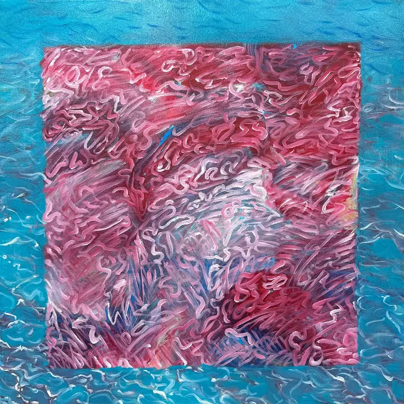 Abstract painting(Water surface) by EMINA MUTO