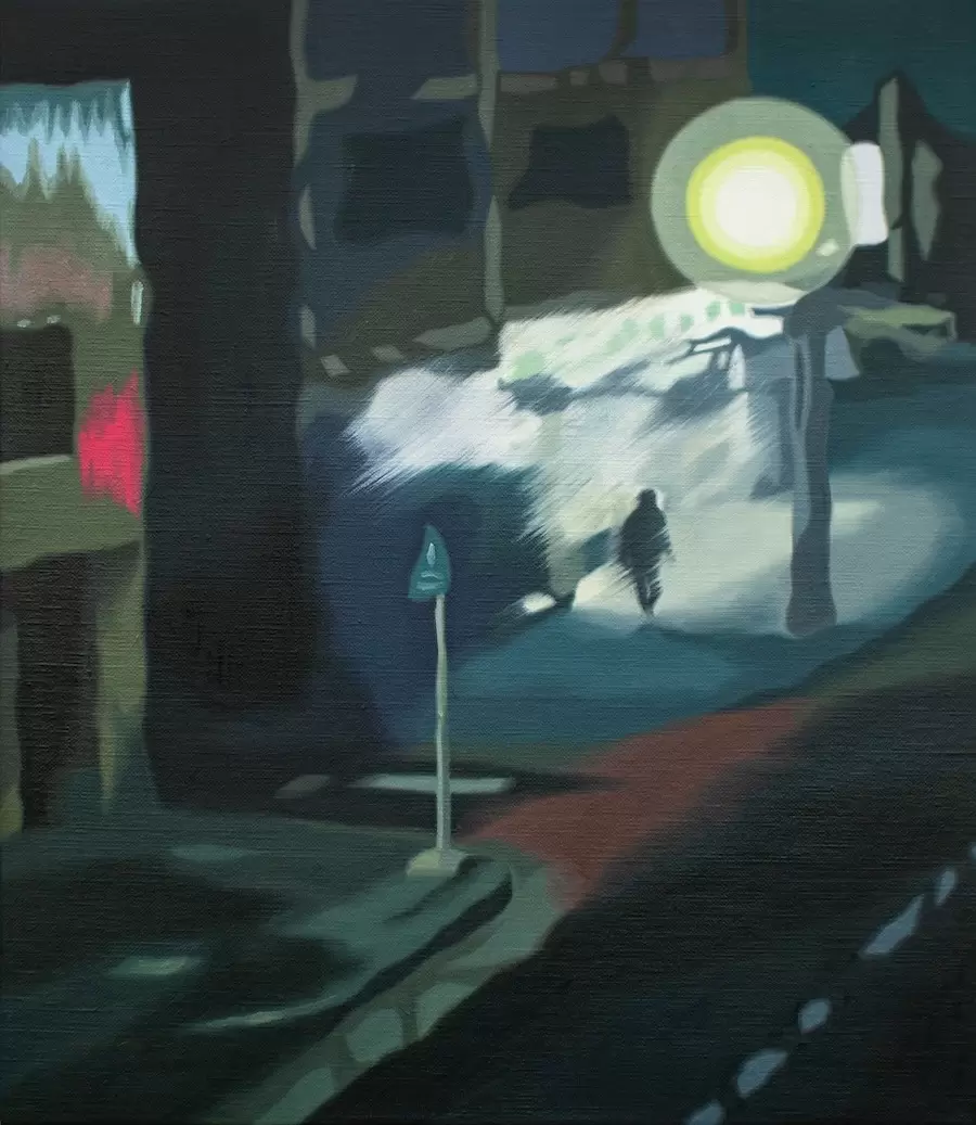 afterimage of the night (from the footbridge)