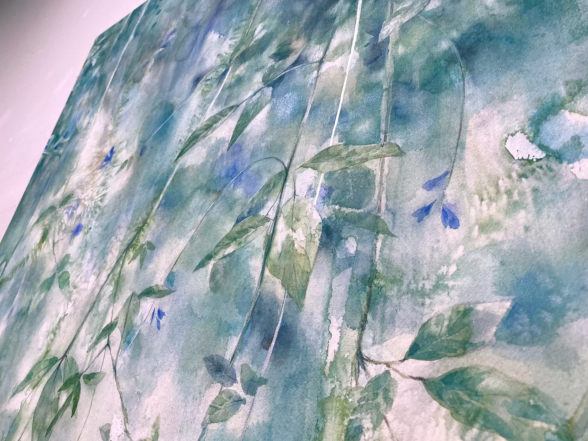 春の風に揺れて　水彩画原画　size11cm スクエア 春の京都大原風景 水彩画 酒井芳元 - YouTube