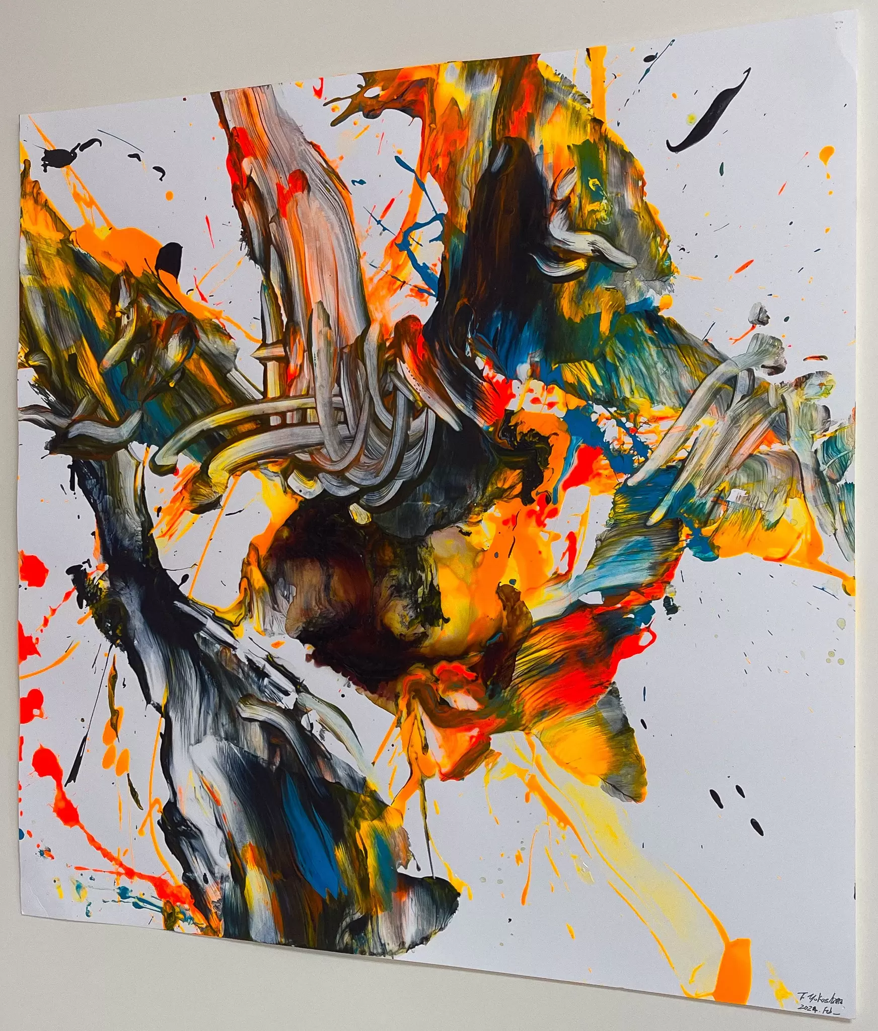 回転するオレンジとブルー by 横島 剛 | 現代アートの販売・通販