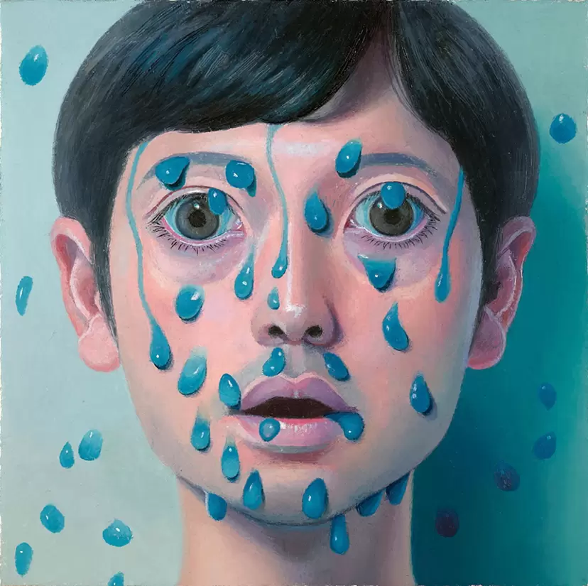 青い液体 Blue liquid by 日野 之彦