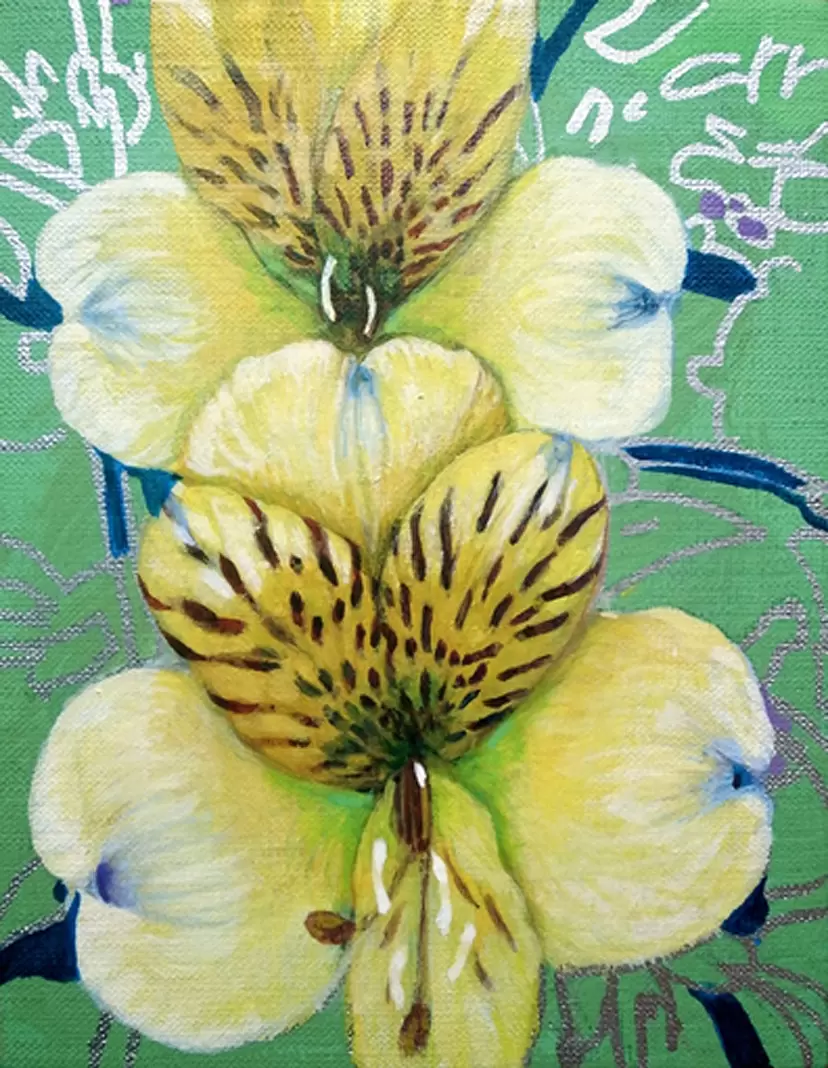 Yellow flowers  by 朝日 聡子　Satoko Asahi