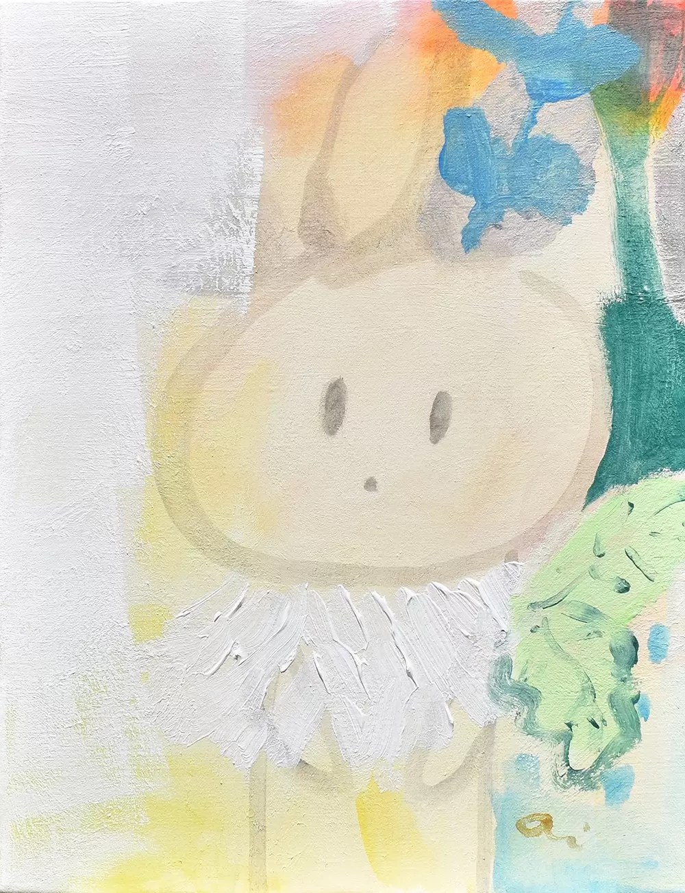 絵画(糸を使って描いた絵) ストリングデザイン 糸引き絵 : MORIの