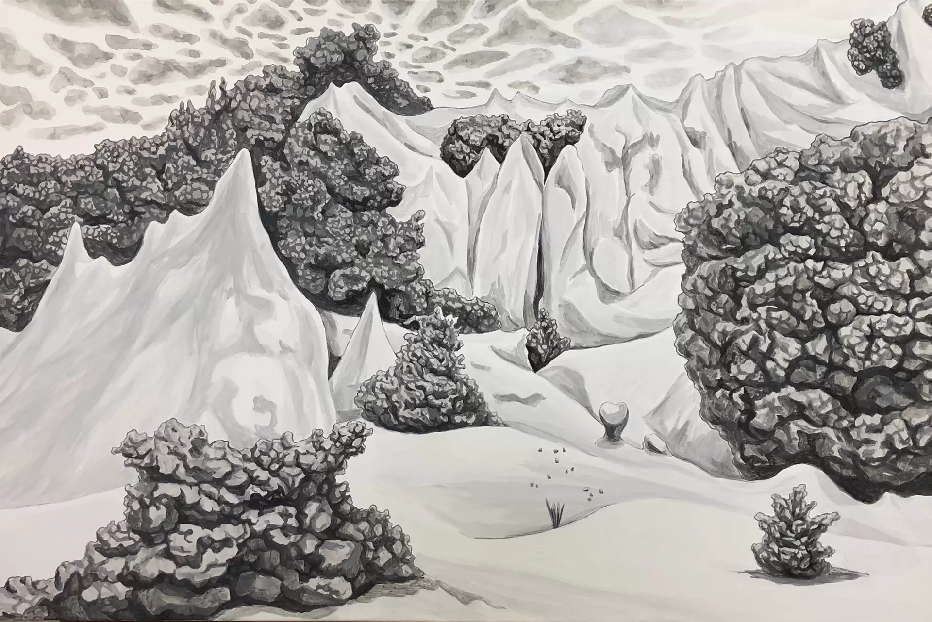 landscape painting_7 by 三好真弓 | 現代アートの販売・通販