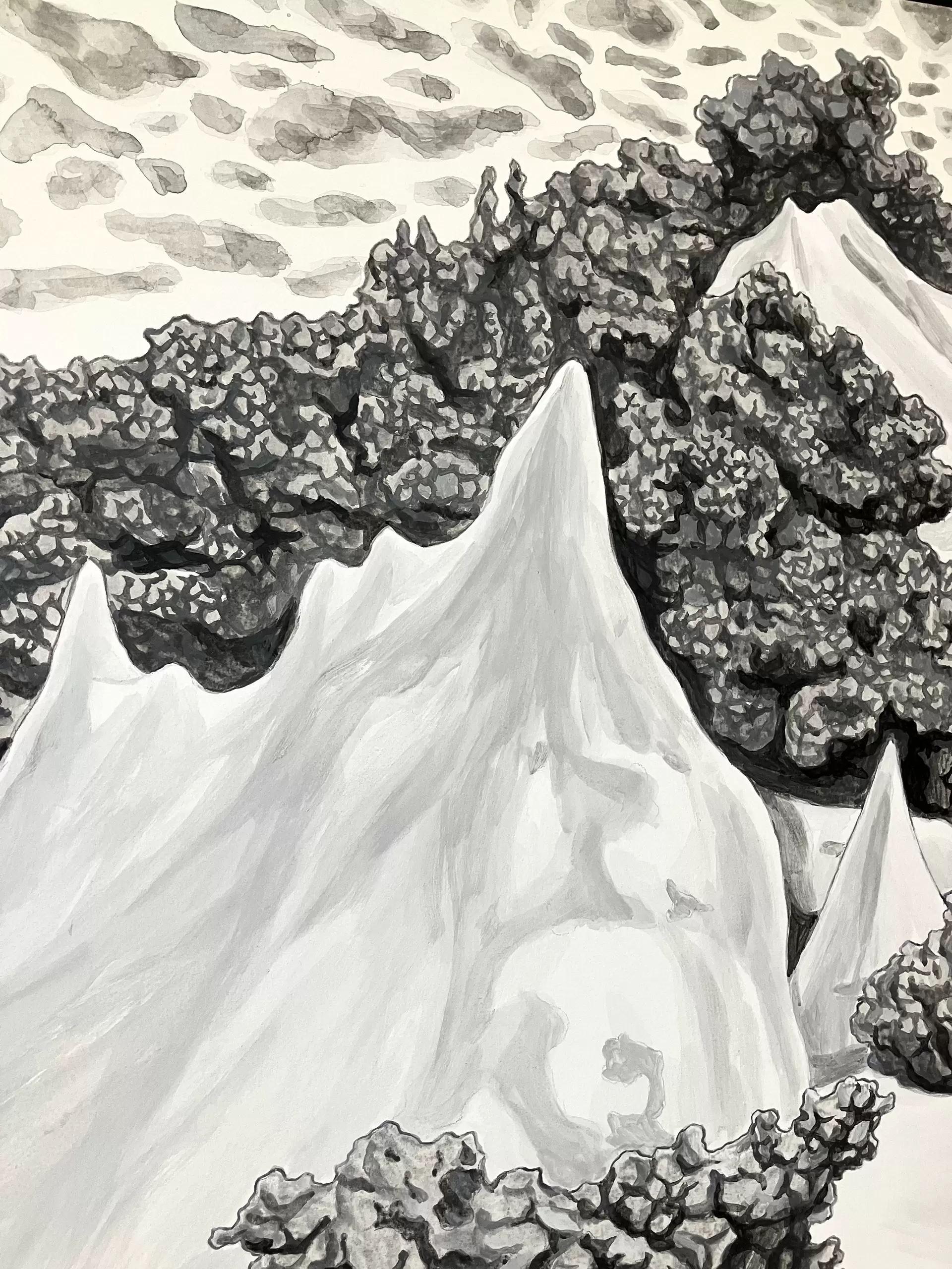 landscape painting_7 by 三好真弓 | 現代アートの販売・通販