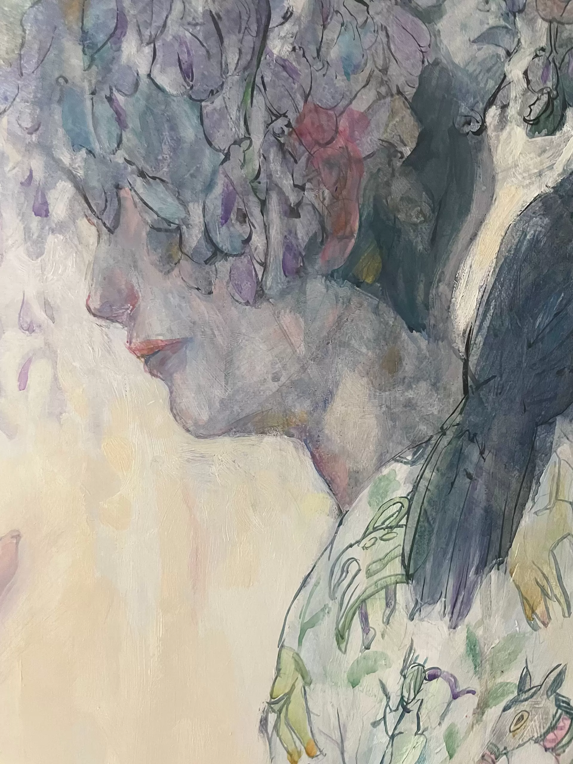 油絵 絵画 【藤の花ロード】 油絵 絵画【藤の花祭り】 絵画 HR 通販 15733754｜Creema(クリーマ)