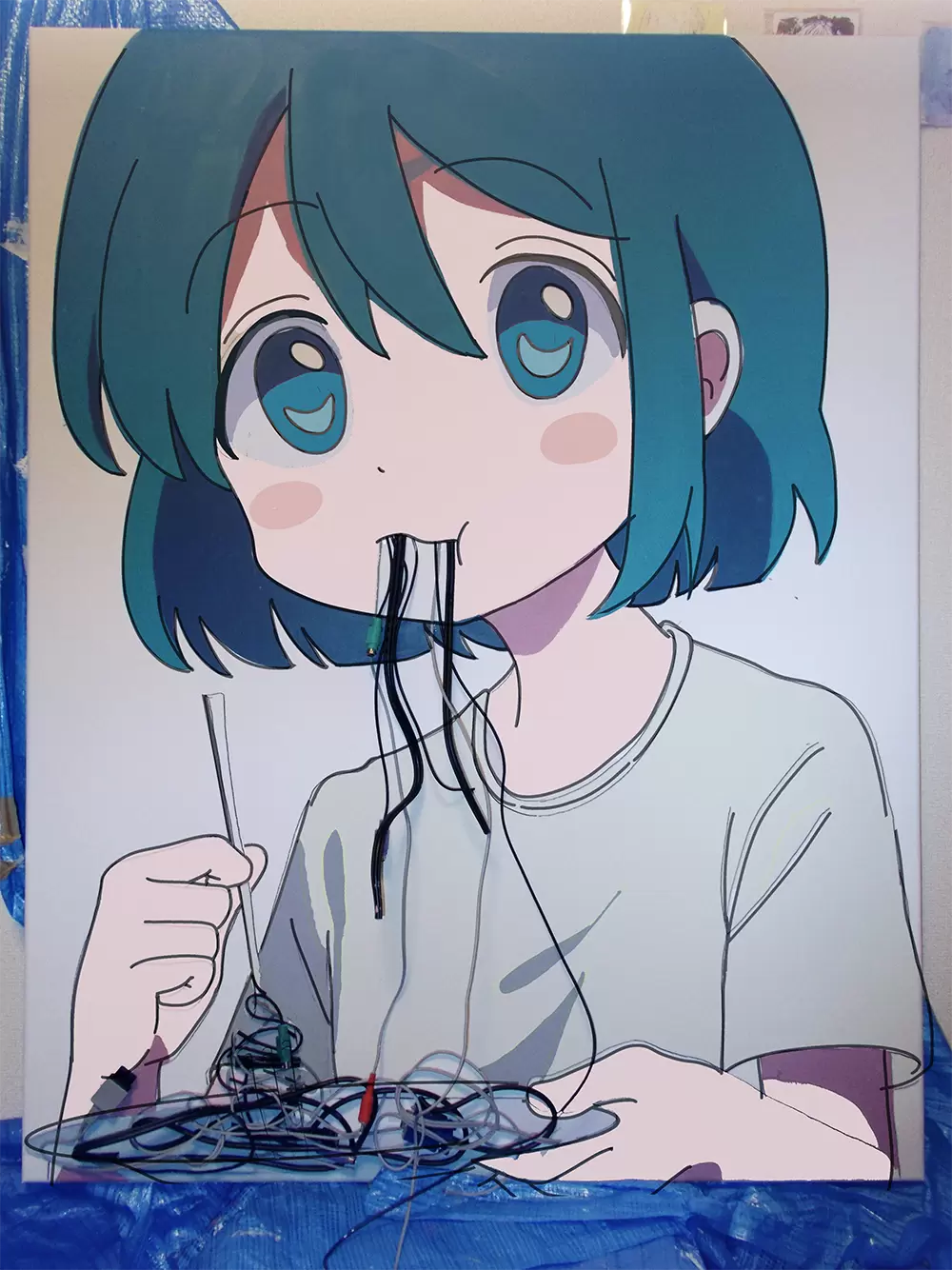 配線パスタ by ももえ | 現代アートの販売・通販 | ArtSticker