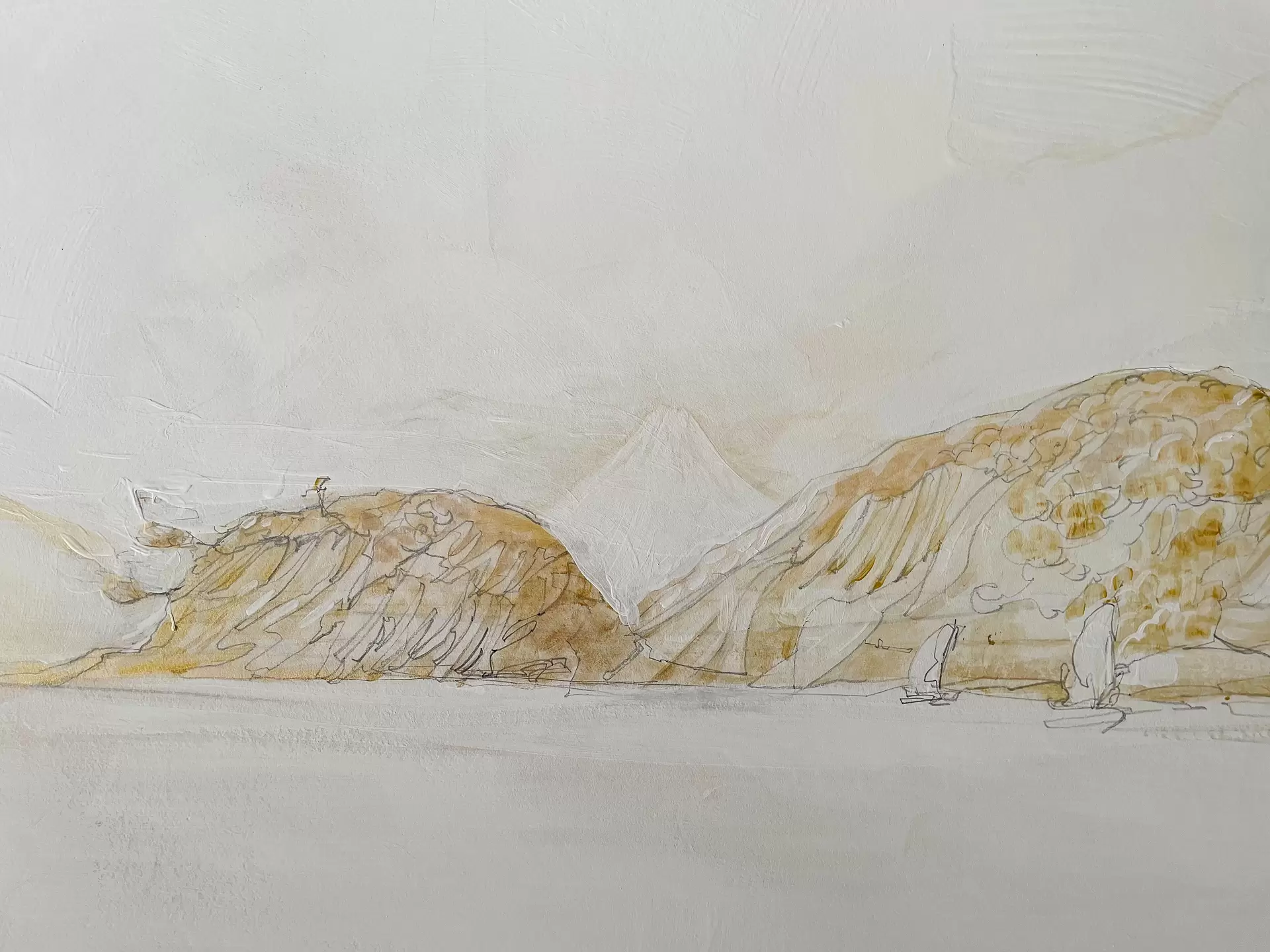 襖絵：材木座海岸/鎌倉 by Yoyo-YOSHI | 現代アートの販売・通販