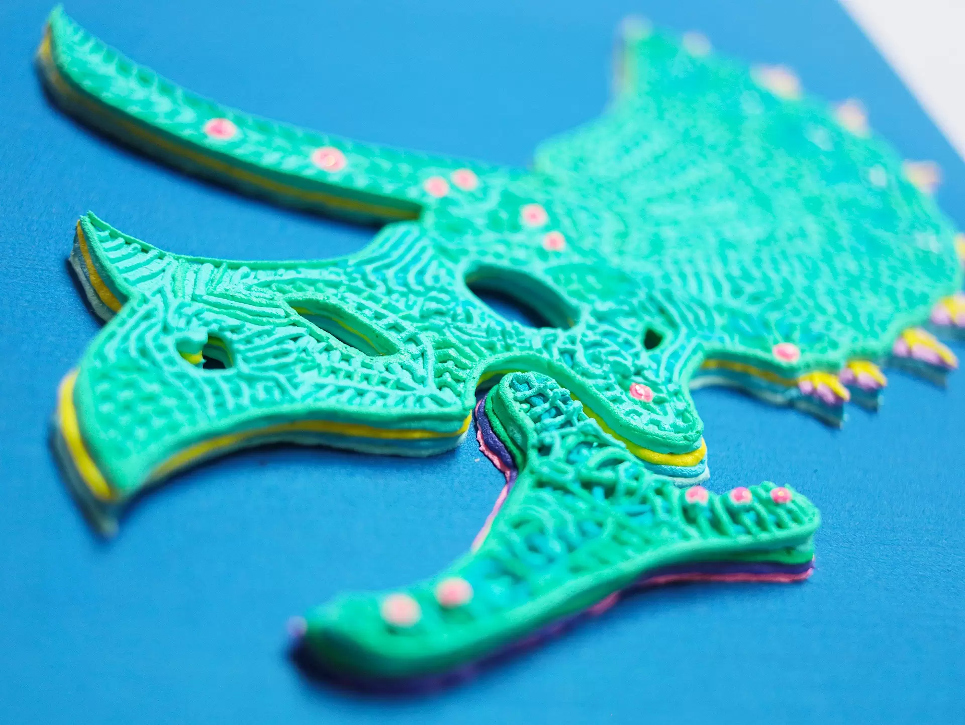 Triceratops_Aqua green