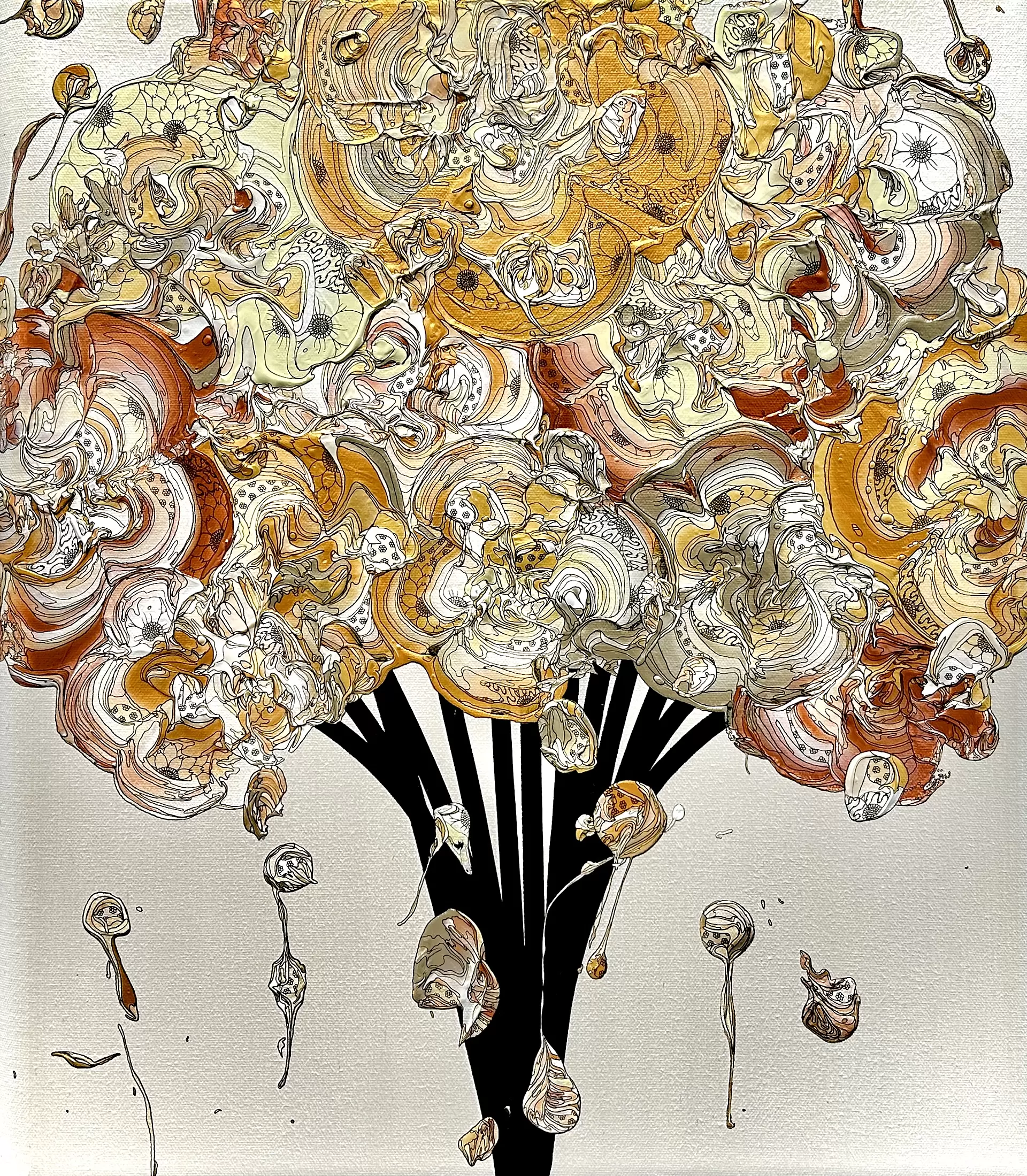 Abstract Bouquet 240515 (Silver x Copper)