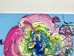 Abstract Single Flower 240720 (Sky Blue x Pink) 