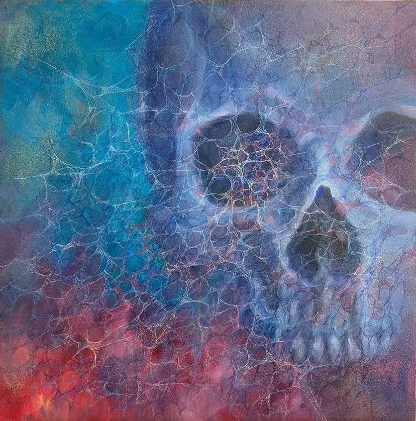 Rosey skull #1 by 遠藤保子