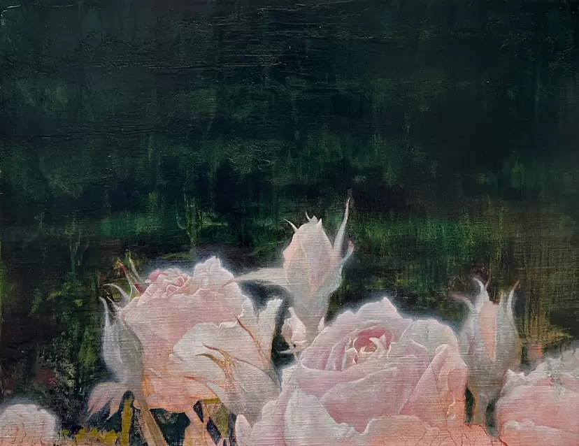 予兆ー光を放つ薔薇 by takashi  hosokawa