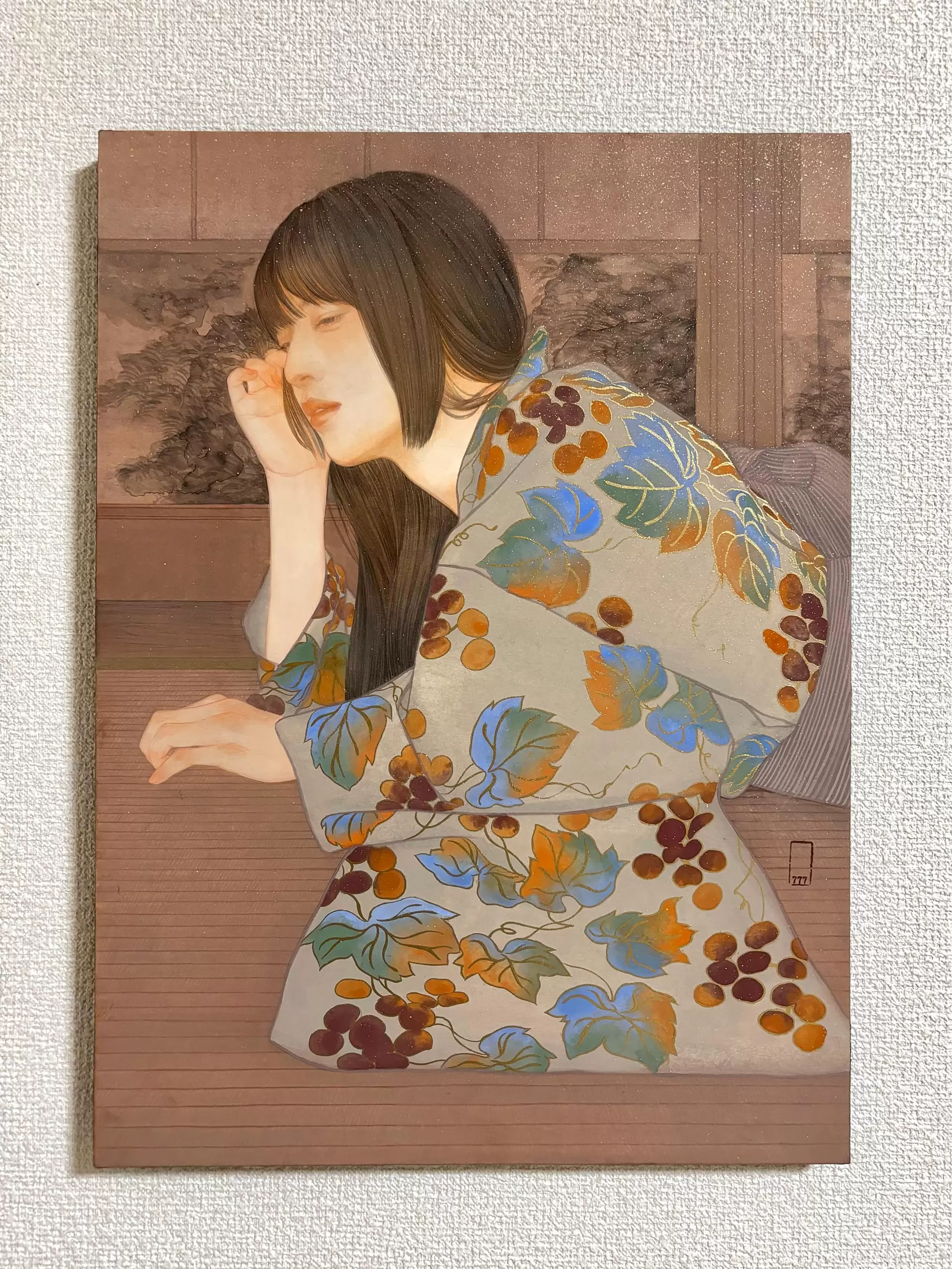 下重ななみ、「同じ温度で」、希少画集・額装画、日本製・新品額縁にて額装致します 秋時雨 by 下重ななみ | 現代アートの販売・通販 | ArtSticker