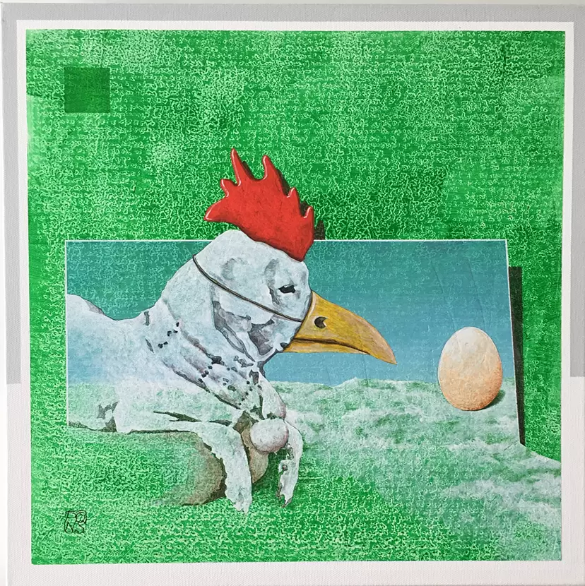 Rooster dog by Jean-Philippe Pons 