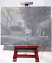 从砍下的树枝上看到的风景