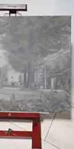 从砍下的树枝上看到的风景