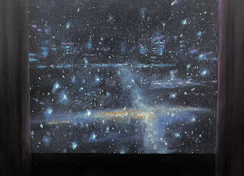 First snow by Kahori Goto