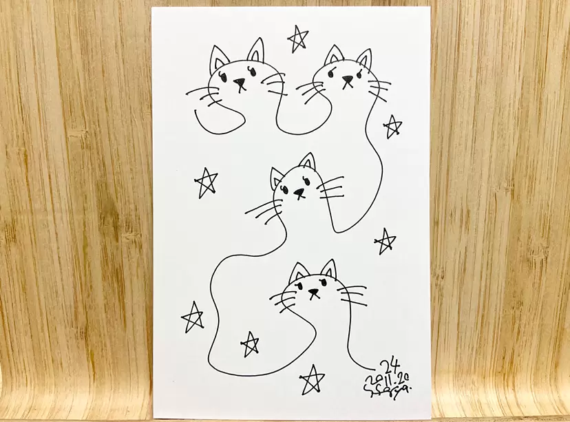4匹の猫 by Seiyamizu